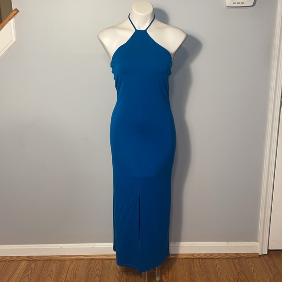 Reformation ladies turquoise Stetson Knit Dress. Medium. - Picture 2 of 9